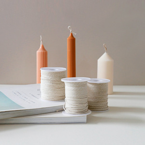 Mèche de bougie en coton, 24 brins, 61 mètres, tressée, fourniture pour la fabrication de bougies DIY, pour bougies faites maison - Product Image 1