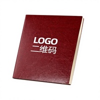 Carnet de notes de bureau personnalisé A5 en similicuir, carnet épais, agenda, planificateur de travail, logo/code QR personnalisé, boîte cadeau