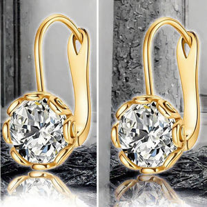 Pendientes de Oro Blanco Sólido de 14K de Lujo para Boda, 3mm-6.5mm, Color D, VVS, Corte Brillante, Cultivados en Laboratorio, Certificados por Terceros - Product Image 2