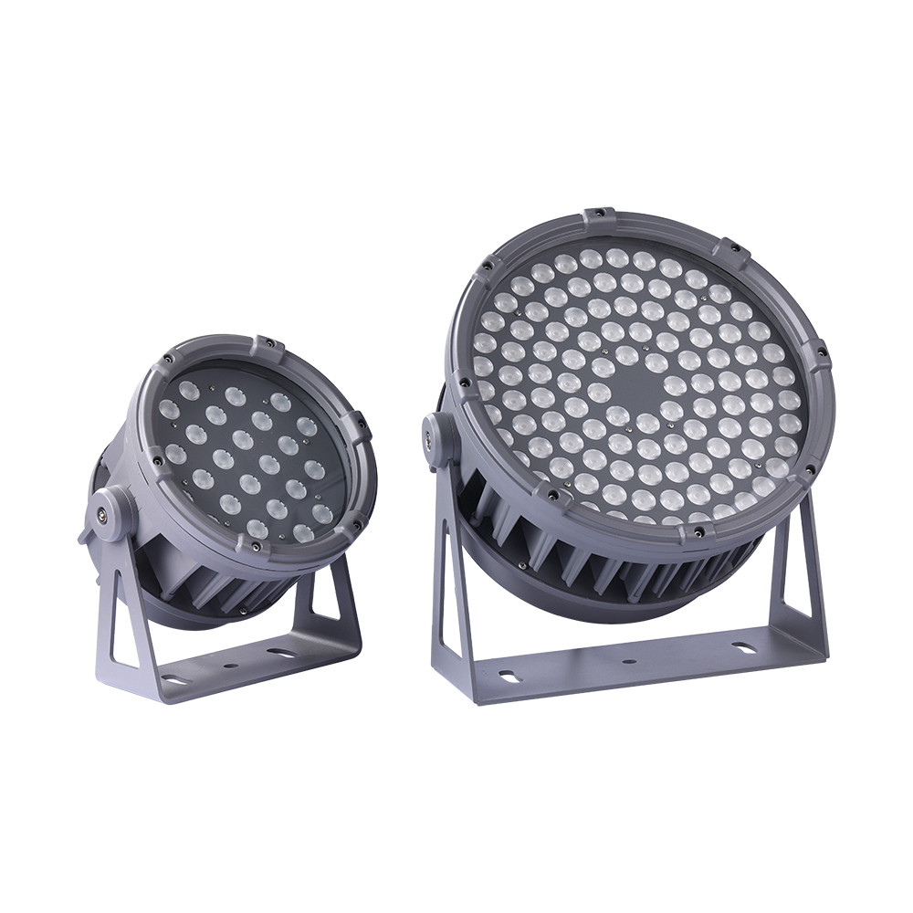 High Power Waterproof RGB AC LED Spotlight for Garden & Stadium Use 72W Construction Tower Lamp with ROHS Certification