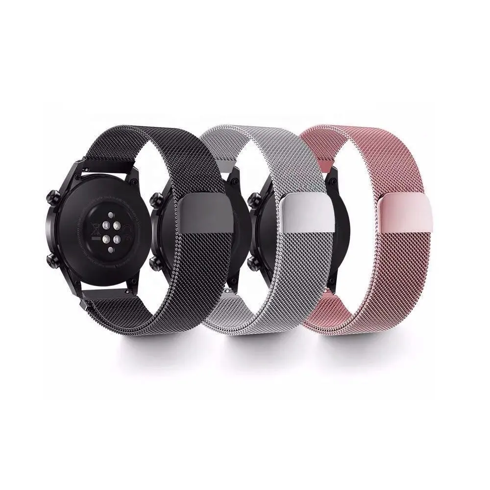 Высококачественная Миланская Магнитная Петля из нержавеющей стали, быстросъемные браслеты для часов Samsung Galaxy Watch 5 4 3 Garmin Huawei