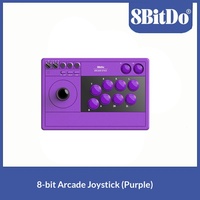 Manette Arcade 8BitDo V3 Violette en ABS, Contrôleur Sans Fil et Connectivité Triple Mode Filaire pour Steam