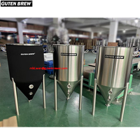 Fermenteur à bière artisanale GUTEN 30L 55L 70L 100L / Fermenteur conique en acier inoxydable / Équipement de brassage à domicile / Fermenteur pressurisé