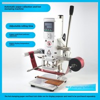 Machine à estamper à chaud semi-automatique pour le cuir, le papier, le PU, le PVC, le bois, le gaufrage, la marque, nouvelle