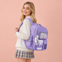 Sac à Dos Scolaire Ergonomique 2026 pour Enfant, Protection de la Colonne Vertébrale, en Tissu Oxford, Personnalisation OEM, Faible MOQ 10 pièces, Cadeau Promotionnel