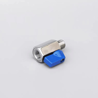 Mini-vanne à boisseau sphérique en acier inoxydable 304, 1/8'', 1/4'', 3/8'', 1/2'' BSP, raccords femelle et mâle pour conduites d'eau/air/gaz
