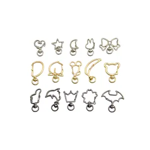 Various Shape Key Ring Clasp Custom Snap Hook Clips Buckles For Bag Decoration