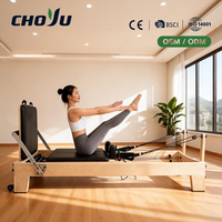 Machine de Pilates Reformer en Bois d'Érable OEM ODM Marque Privée 118KG Certifiée BSCI Logo Personnalisé Approvisionnement en Gros Mondial