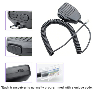 HM-118N 8 Pin <b>Microphone</b> for IC-2720H IC-2725E IC-2100H 2200H IC-706 IC-F221 IC-V8000 Radio Speaker - Product Image 6
