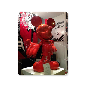Hot Sale Cartoon Character Fiberglass Mic Key Mouse Resin Sculpture Animal Sculpture