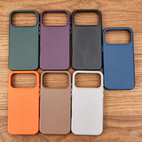 Étui de téléphone portable en cuir végétalien magnétique personnalisé OEM/ODM à protection intégrale pour iPhone 18 17 16 Pro Max