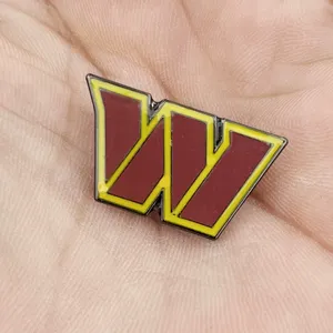 Washington Chỉ Huy Huy Kỹ Thuật Số In Kim Loại Trâm Pin Thể Thao Chủ Đề Trang Sức Cho Cho Ve Áo Pin Maker Nflteams Logo Hot Bán - Product Image 1