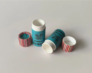 ราคาโรงงาน ผลิตภัณฑ์รักษ์โลก ทำด้วยมือ บรรจุภัณฑ์หลอดกระดาษคราฟท์ขนาดเล็ก 5 กรัม สำหรับลิปบาล์มและระงับกลิ่นกาย แบบกดใช้ - Product Image 3