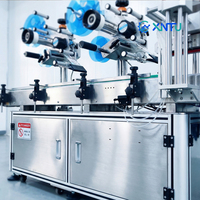Machine d'étiquetage semi-automatique électrique d'angle droit pour boîtes en carton, compatible PLC, pour papier/verre/métal/bois