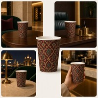 Gobelets à café en papier à paroi simple jetables, logo personnalisé, revêtement PE, 2 oz à 20 oz, fournisseur en gros, fabricant