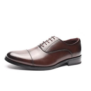 Nouvelles chaussures Oxford en cuir pour hommes, style britannique décontracté, luxe artisanal, brodées, formelles, légères, pour l'automne, mariage, professionnelles, bureau - Product Image 3