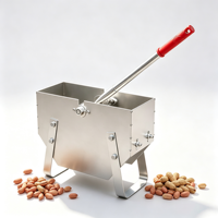 Décortiqueuse manuelle à manivelle pour arachides, petite machine domestique portable pour décortiquer les graines d'arachide à usage domestique