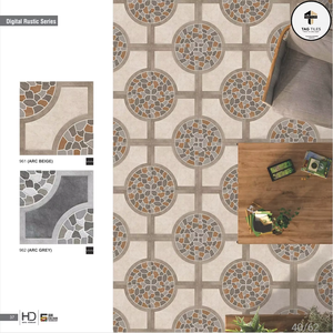 Baldosas de Cerámica para Exterior de 400x400 mm, Antideslizantes, Antibacterianas, Resistentes al Fuego, para Centros Comerciales, Pasillos y Uso en Exteriores - Product Image 2