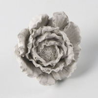 Diffuseur d'huiles essentielles en céramique parfumée à la pivoine grise en porcelaine faite à la main, diffuseur d'arômes pour voiture, plâtre aromatique, désodorisant d'air