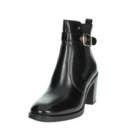 Bottines pour femmes Keys, noires, taille 40, en cuir véritable, antidérapantes, avec boucle, talon bloc, bottines tendance