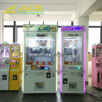 Machine d'arcade ACS Purple Prize Key, compacte en métal, avec support japonais/espagnol, pour le divertissement en centre commercial