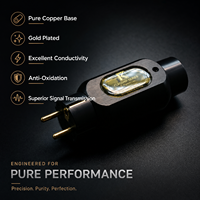 Connecteur IEC AC en cuivre pur plaqué or, de qualité audio HiFi, pour câble d'alimentation audiophile (prise US/EU)