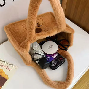 2025年新作クリエイティブデザインぬいぐるみカスタムバッグ可愛いカピバラパンダ柄ハンドバッグレディース秋冬用ぬいぐるみハンドバッグ - Product Image 3