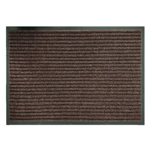 EIFFEL HOME Customized Cross Border Doormat Double Stripe PVC Antimicrobial Anti Slip Commercial Outdoor Doorway Absorbent Stain - Product Image 1