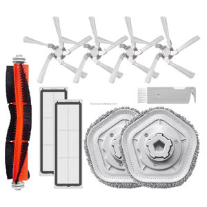 Pour les <span class=keywords><strong>accessoires</strong></span> d'aspirateur <span class=keywords><strong>Dreame</strong></span> <span class=keywords><strong>Bot</strong></span> <span class=keywords><strong>W10</strong></span> W10Pro, brosse latérale principale, filtre HEPA, pièces de rechange en tissu de vadrouille - Product Image 2