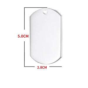 ป้ายสุนัขแบบกำหนดเองสร้อยคอเปล่าสำหรับสลักชื่อสัตว์เลี้ยงแบบระเหิดอุปกรณ์เสริมปกโลหะ - Product Image 4