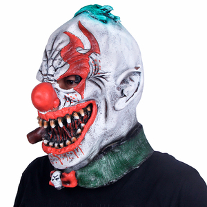 Máscara de Payaso Zombi de Halloween, Máscara Facial Completa Divertida y Aterradora de Látex para Casa Embrujada, <span class=keywords><strong>Escape</strong></span> <span class=keywords><strong>Room</strong></span>, Cosplay - Product Image 6