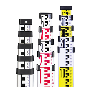 Varilla de medición telescópica de aluminio grueso, aro de torre, nivel de mapeo topográfico, regla de escala conveniente, herramientas de medición - Product Image 1