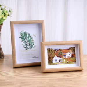 Gran oferta profundidad 1,5 cm tamaño 5x7 "6x8" A3 <span class=keywords><strong>A4</strong></span> pared creativa de fotos marco de fotos de madera marcos de caja de sombra - Product Image 3
