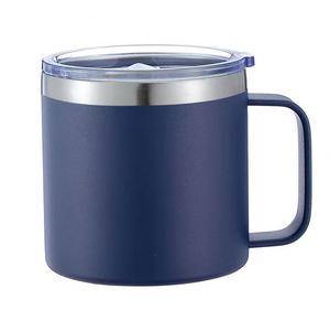 Generic 14oz Creative Stainless Steel Mug with Handle Minimalist Insulated Cup Portable for Home Office Men Women - Product Image 5