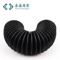 Soufflet anti-poussière flexible en caoutchouc EPDM ondulé, couvercle d'expansion, bouchon en caoutchouc pour amortisseur de machines de construction