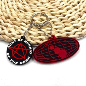 Portachiavi personalizzabili in gomma animale con loghi stampati al Laser e schienali in acrilico per borse per artisti alla moda esprimono te stesso - Product Image 5