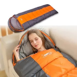 Groothandel Nieuwe Lente/Zomer/Herfst Draagbare Volwassen Outdoor Slaapzak Outdoor Camping Polyester Katoen Waterdichte Slaapzak