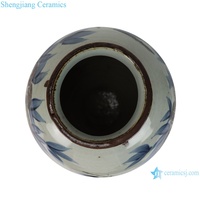 RZNA41-B 15 pouces vieux chinois ancien porcelaine Pot de fleur Vase Art poterie peint à la main motif de fleurs