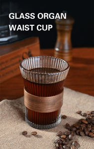 แก้วลายดอกทานตะวันสุดสร้างสรรค์พร้อมกระเป๋าหนังแก้วเหล้าแก้วคริสตัลรูปใบไม้สีทองภูเขา - Product Image 5