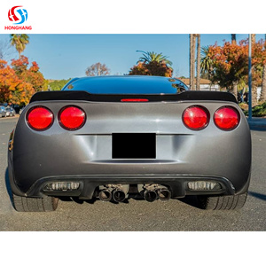 Honghang ABS C6 xe đuôi Spoiler thân cây cánh Spoiler sợi Carbon phong cách phía sau Spoiler cho Chevrolet Corvette C6 2005-2013 - Product Image 5