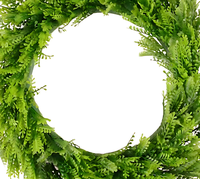 Vente en gros nouveauté verdure feuilles couronne gazon artificiel couronne cercle guirlande suspendue pour porte décoration murale