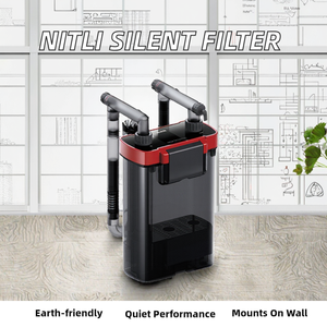 Eco-vriendelijke 5W plastic externe aquariumfilter, stil, wandmontage, 1,5L voor schildpad- en visbakken, 220V, woonkamer - Product Image 2