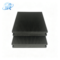 Planche de terrasse en WPC solide 140x25mm, composite bois-plastique, revêtement de sol extérieur, surface rainurée pour jardin, patio, terrasse
