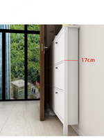 Armoire à chaussures de petite taille pour l'entrée de la maison, seau rabattable, de grande capacité permettant de gagner de l'espace