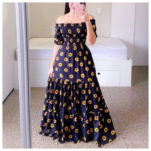 Envío Aleatorio Vestido Casual de Moda para Mujer, Nuevo Vestido Largo Floral de Verano para Dama, Vestido <span class=keywords><strong>Maxi</strong></span> de Ropa de Mujer para la Industria Pesada - Product Image 6