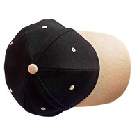 Gorras de Béisbol de Poliéster con Estructura en A, 6 Paneles, Dos Tonos, Logotipo Bordado en 3D Personalizado para Hombre