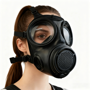 Mặt nạ phòng độc toàn mặt chất lượng cao Chloroethene CBRN, mặt nạ phòng độc hóa chất MF22, 3 lớp, bảo vệ khỏi bụi NBC và chất độc hại - Product Image 1