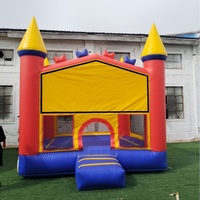 Castillo Inflable Comercial de PVC para Niños y Adultos, Casa de Brinco con Soplador para Jugar al Aire Libre