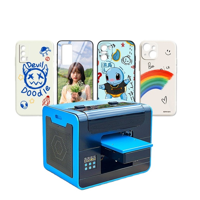 Sonpuu New A4 Size Flatbed Printer Phone Case Acrylic Wood Digital UV Printer Mini Digital Printing Machine A4 Inkjet Printers