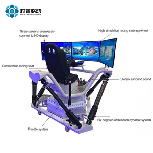 Équipement de parc d'attractions, machine de jeu <span class=keywords><strong>VR</strong></span>, plateforme de mouvement 6 DoF, simulateur de course, cockpit de course <span class=keywords><strong>VR</strong></span> 9D, siège de simulation, vente en gros d'usine - Product Image 5